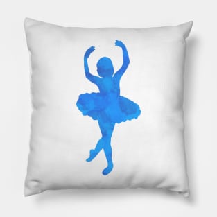 Blue Ballerina Pillow