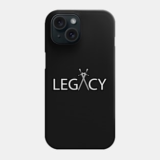 Legacy motivational text design Phone Case