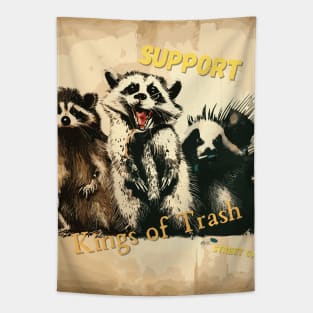 Support street cats, kings of trash Tapestry