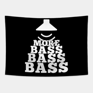 Musician More Bass Music Note Distressed Guitare Tapestry