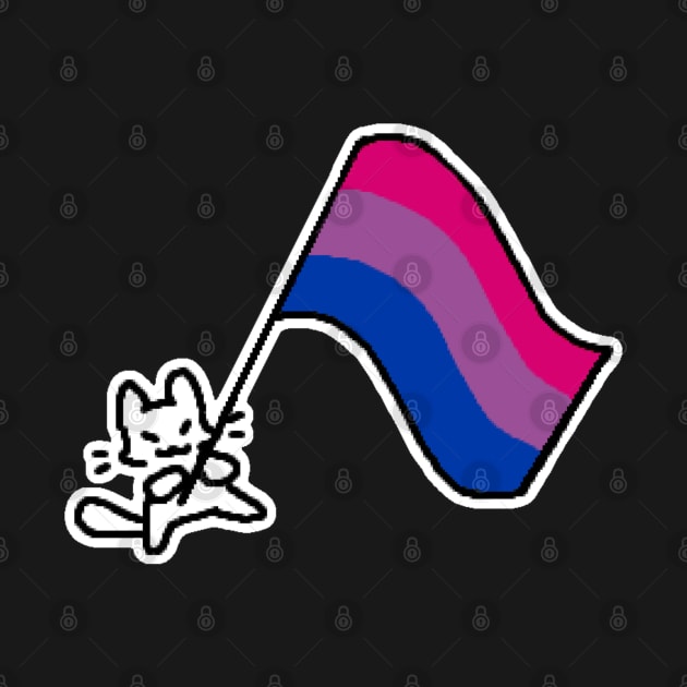 bi flag kitty by Kippicat