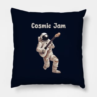 Astronaut playing guitar Pillow