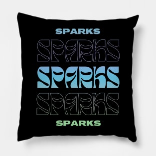 Sparks // Typography Fan Art Design Pillow