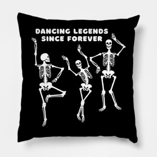 Halloween party dancing skeleton Pillow