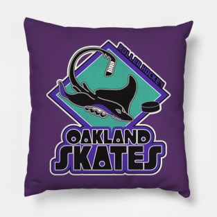 Defunct Oakland Skates Roller Hockey Pillow