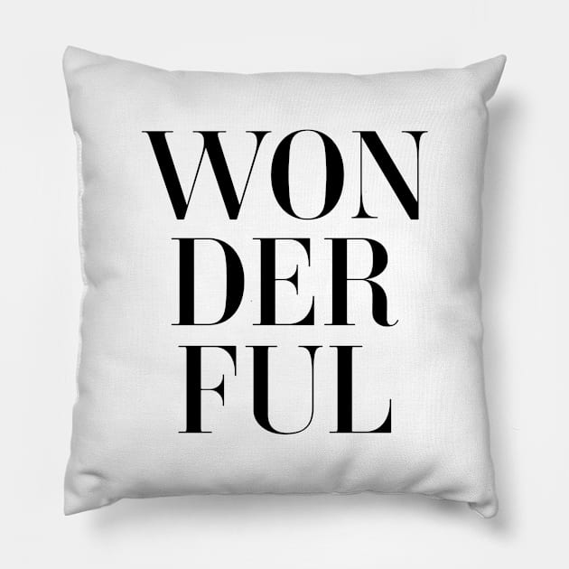 Wonderful Pillow by standardprints