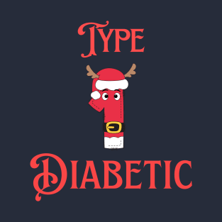 Diabetes Christmas Reindeer l Type 1 Diabetes T-Shirt