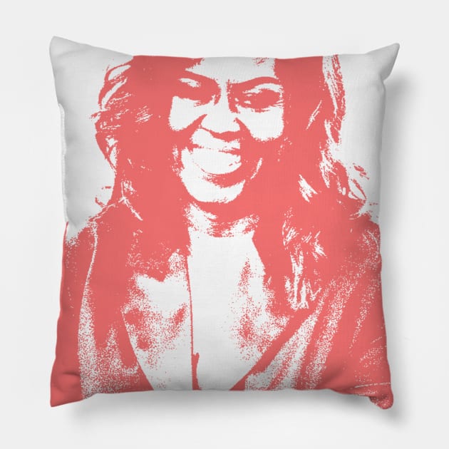 Michelle Obama Portrait Pillow by phatvo