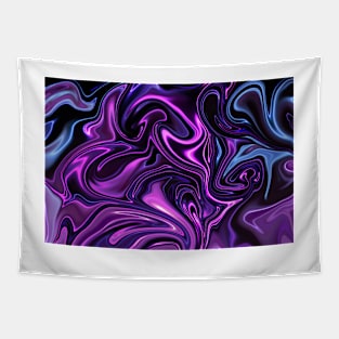 Purple fluid Abstract Tapestry