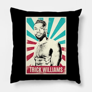 Vintage Retro Trick Williams Pillow