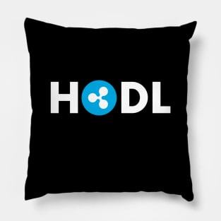 Ripple XRP HODL Crypto To The Moon Pillow