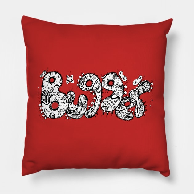 Bugger Aussie Tangle Pillow by Heatherian