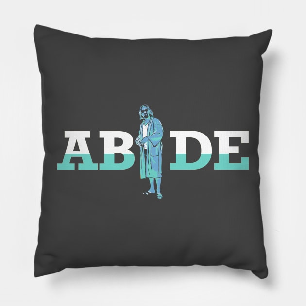 ABIDE - Dude Lebowski Robe Design Pillow by GIANTSTEPDESIGN