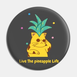 Pineapple Cat Pin