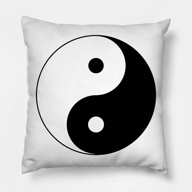 ying yang Pillow by cptpuggles