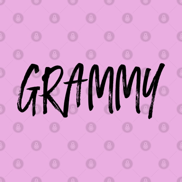 Grammy Family Shirt Black Text by AnnaBanana