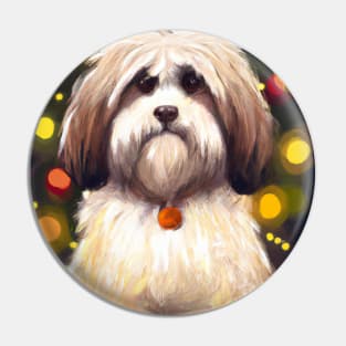 Cute Havanese Drawing Pin