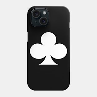 Minimal Clover Card Symbol (Only Front Print) Phone Case