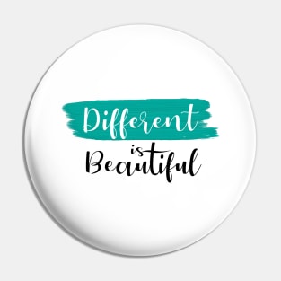 'Different Is Beautiful' Autism Awareness Shirt Pin