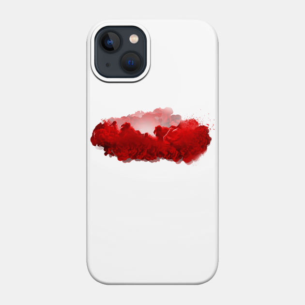 Red Smoke - Smoke - Phone Case