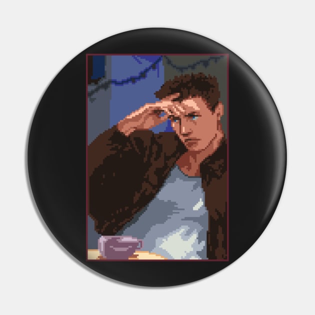 Chris Redfield Resident Evil Pixel Art Pin by AlleenasPixels