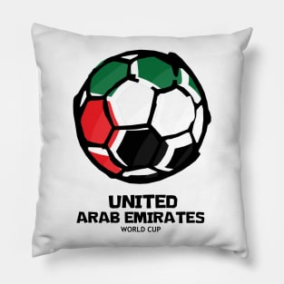 United Arab Emirates Football Country Flag Pillow