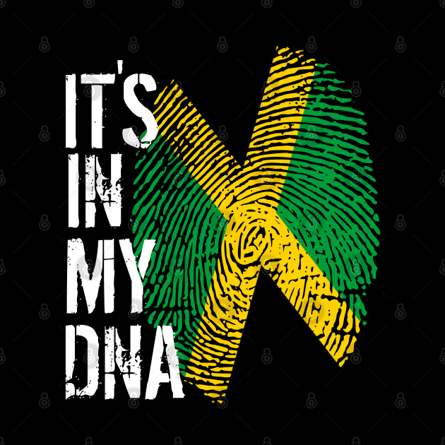 Jamaica Flag Fingerprint My Story DNA Jamaican by Your Culture & Merch