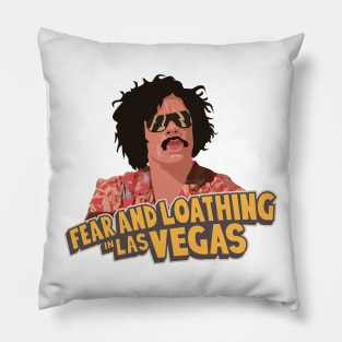 Fear and Loathing with Dr. Gonzo Illustration Pillow