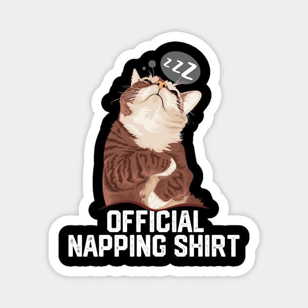 official napping shirt Magnet by spantshirt