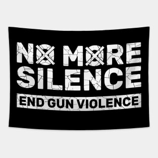 No More silence End Gun Violence Awareness Day Tapestry