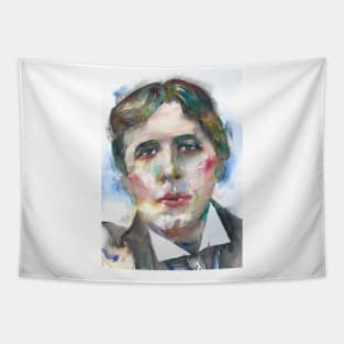 OSCAR WILDE watercolor portrait .7 Tapestry