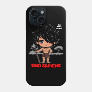 Emo Sapiens Funny Cool Homo Sapiens Punk Prehistoric Evolution Gift Phone Case