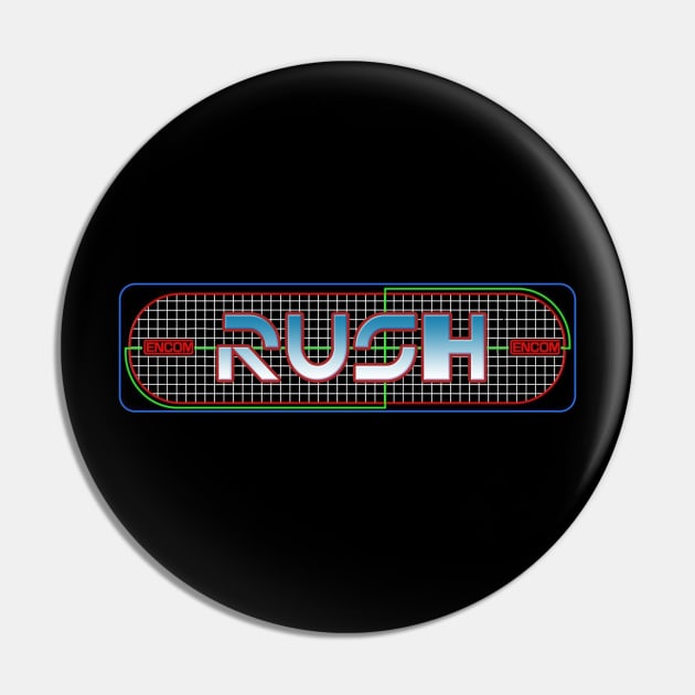 RUSH Tron Video Game Pin by RetroZest