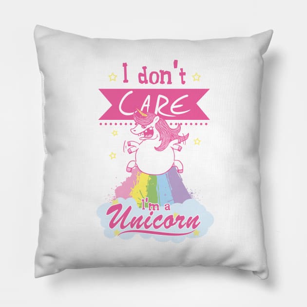 I don't care, I'm a Unicorn Pillow by forsakenstar