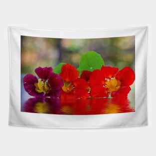 Three Nasturtiums Tapestry