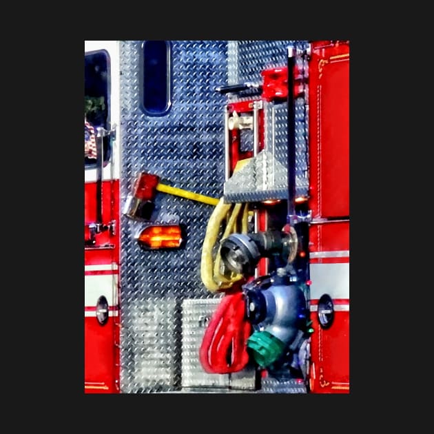 Fireman - Fire Truck With Hoses and Ax by SusanSavad