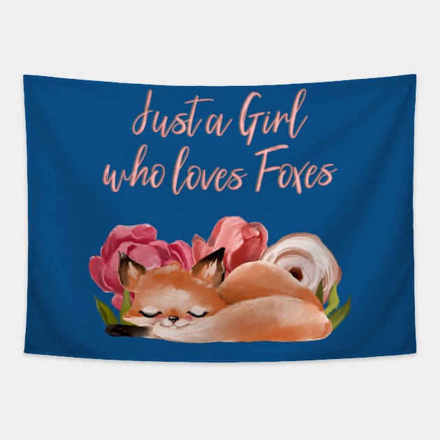 Love Foxes Tapestry by DeesDeesigns