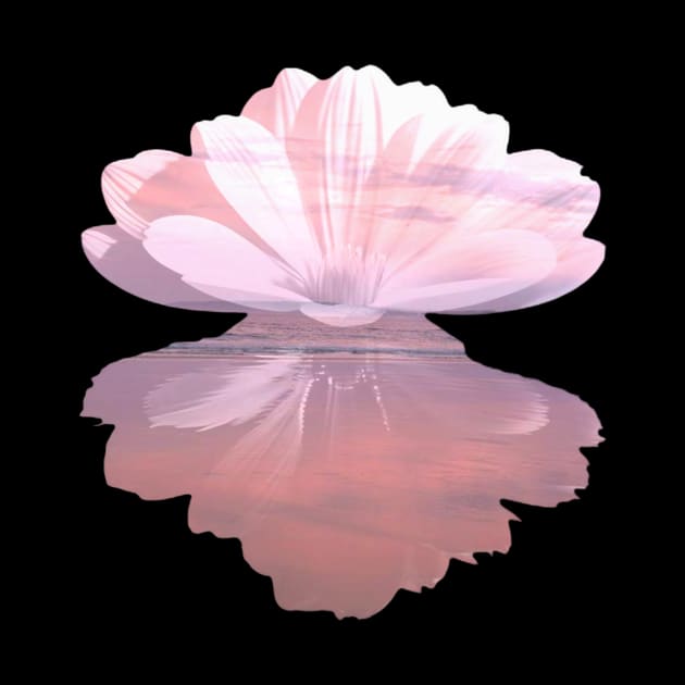 Sea and Sky Flower Reflection by Geomhectic