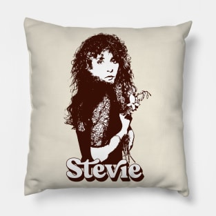 Stevie Nicks \-/ Retro Vintage Styled Design Pillow