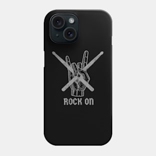 Rock On | Drum Sticks | Drummer Gift Phone Case