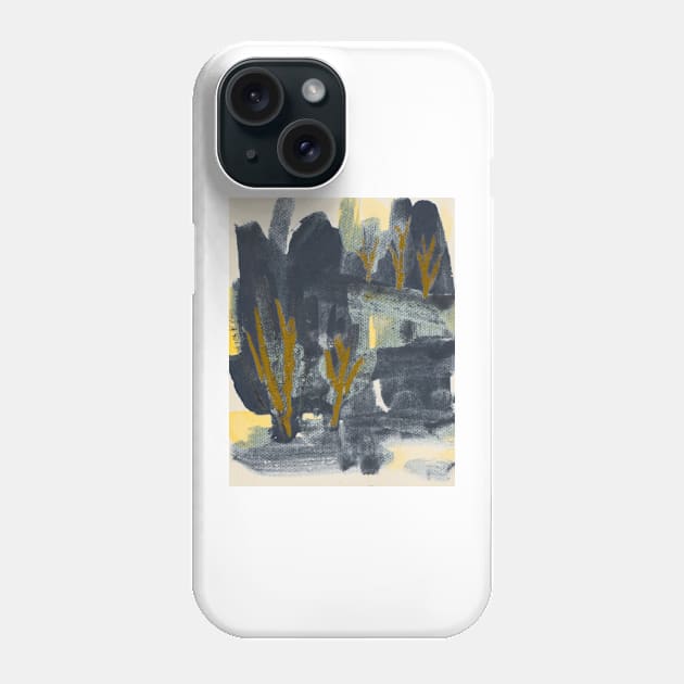 Abstract landscape Phone Case by bunlinked