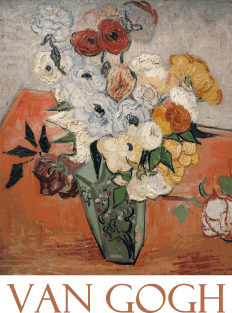 Roses and Anemones by Vincent van Gogh Magnet