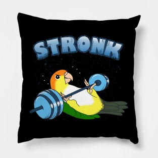 Stronk White bellied caique Fitness Parrot Workout Pillow