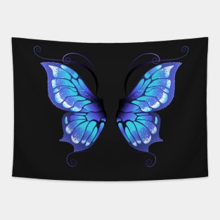 Glowing butterfly wings ( Blue wings ) Tapestry