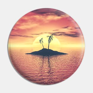 Tropical Sunset Pin