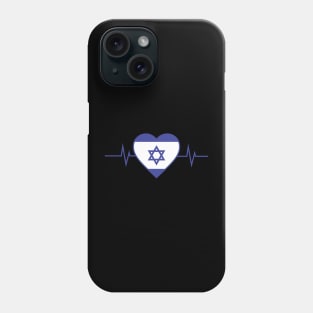 My Heart Beats for Israel - Israeli Pride Phone Case