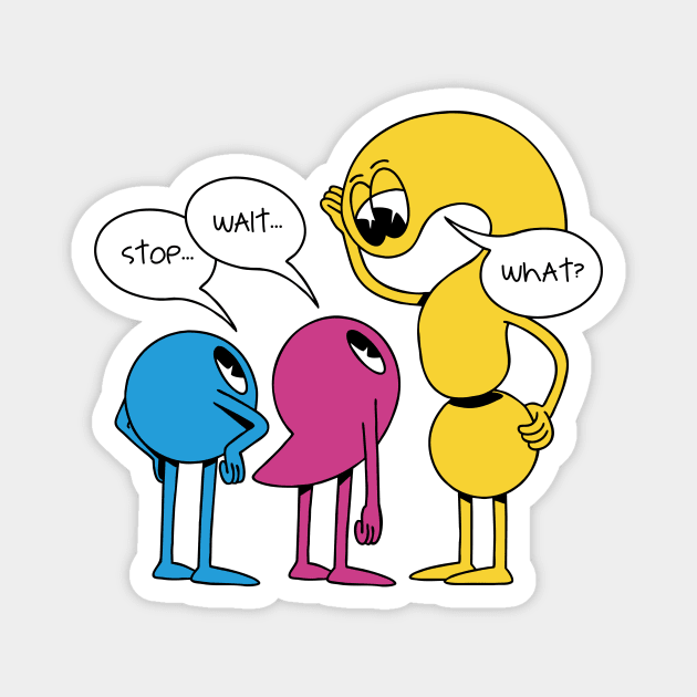 Stop Wait What Grammar Magnet by Cosmo Gazoo