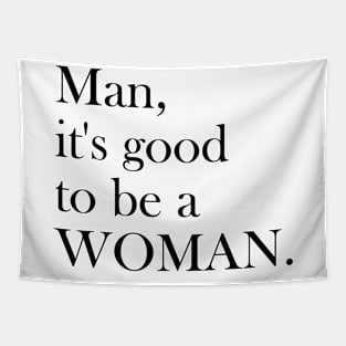 Proud Woman Feminism Power Present Cute Present Strong Tapestry