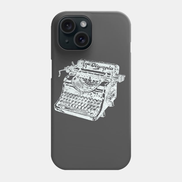 Distressed Vintage Olympia Typewriter Phone Case by terrybain