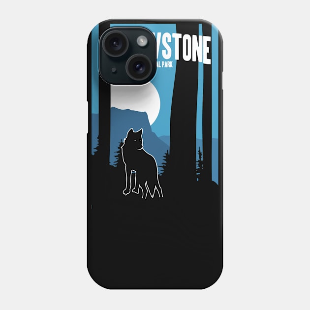 Best Retro Yellowstone National Park Design Apparel Phone Case by Terrybogard97